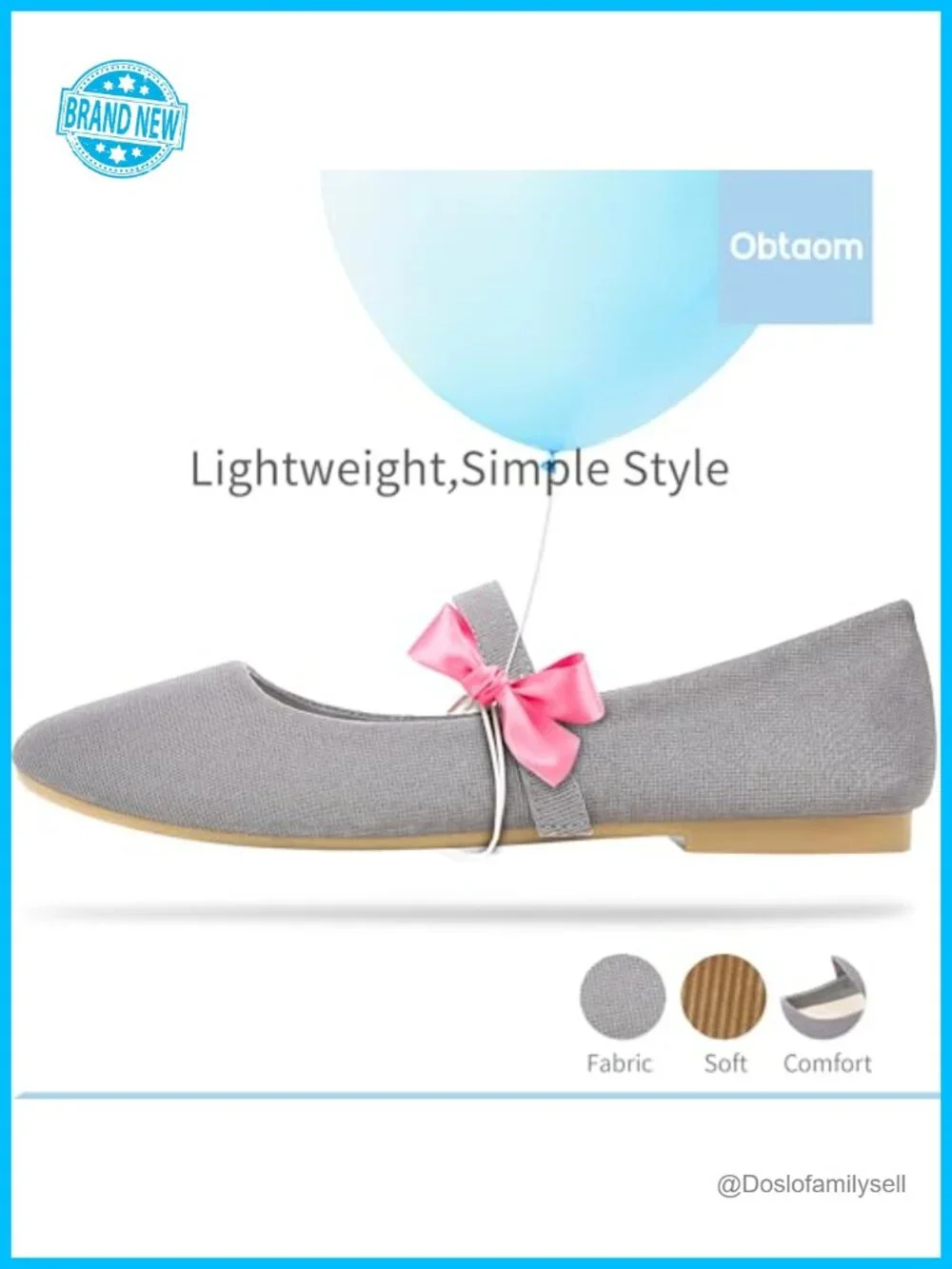 Mary Jane Flat Round Toe Ballet Flats Adjustable Buckle Business Office